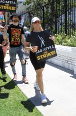 JUNE DIANE RAPHAEL Supports SAG-AFTRA Strike at Netflix in Hollywood 07/14/2023