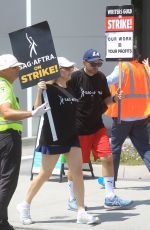 JUNE DIANE RAPHAEL Supports SAG Strike at Netflix in Hollywood 07/17/2023