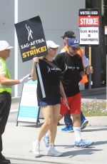 JUNE DIANE RAPHAEL Supports SAG Strike at Netflix in Hollywood 07/17/2023