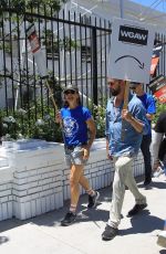JUSTINE BATEMAN Supports SAG Strike at Netflix in Hollywood 07/14/2023