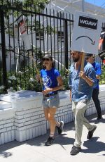 JUSTINE BATEMAN Supports SAG Strike at Netflix in Hollywood 07/14/2023