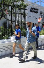 JUSTINE BATEMAN Supports SAG Strike at Netflix in Hollywood 07/14/2023