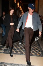 KAIA GERBER and Austin Butler Leaves Costes Hotel in Paris 07/04/2023