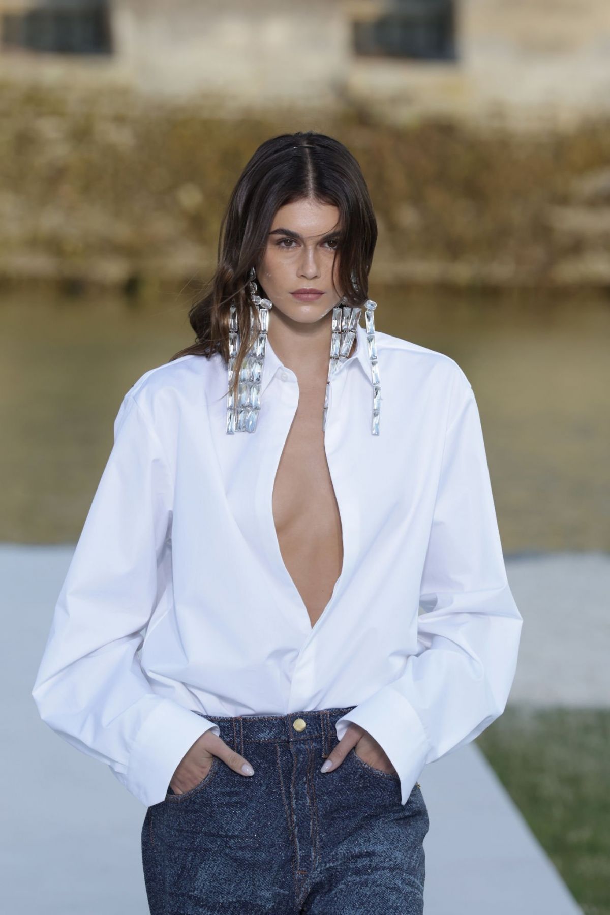 KAIA GERBER Walks Runway at Valentino Haute Couture Fall/winter 2023/ ...