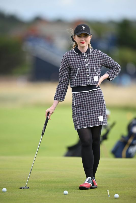 KATHRYN NEWTON Playing at Open Invitational at Royal Liverpool Golf Club in Hoylake 07/16/2023