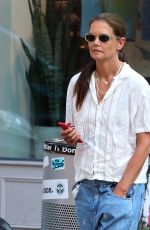 KATIE HOLMES in a Baggy Jeans Out in New York 07/24/2023
