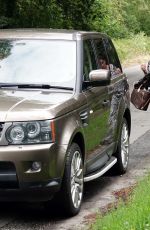 KATIE PRICE Picking up Her Range Roger from Car Pound in London 07/25/2023