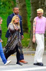 KELLY CLARKSON Out with Friends in Central Park in New York 07/25/2023