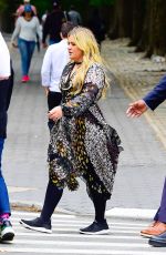 KELLY CLARKSON Out with Friends in Central Park in New York 07/25/2023