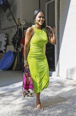KENYA MOORE Leaves Kelly and Mark Show in New York 07/26/2023