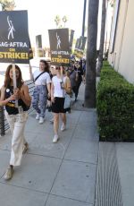 KIERNAN SHIPKA at Sag-aftra Actors Union Strike in Los Angeles 07/24/2023