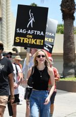 KIERNAN SHIPKA at Sag-aftra Actors Union Strike in New York 06/17/2023