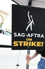 KIERNAN SHIPKA at Sag-aftra Actors Union Strike in New York 06/17/2023