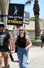 KIERNAN SHIPKA at Sag-aftra Actors Union Strike in New York 06/17/2023
