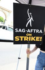 KIERNAN SHIPKA at Sag-aftra Actors Union Strike in New York 06/17/2023