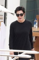 KRIS JENNER and Corey Gamble at Rising Sun Yacht in Amalfi 07/08/2023