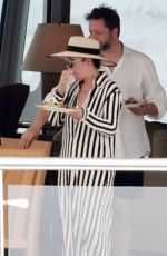 KRIS JENNER and Corey Gamble at Rising Sun Yacht in Amalfi 07/08/2023