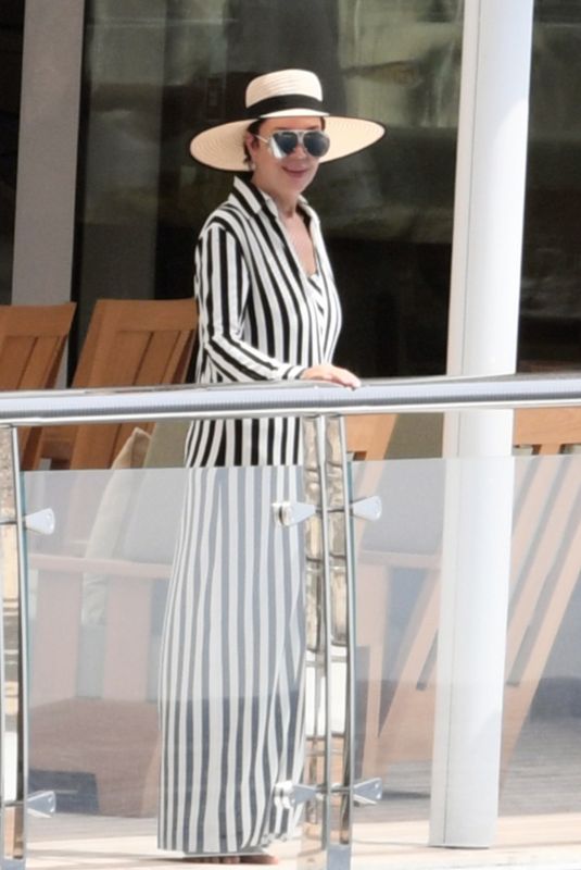 KRIS JENNER and Corey Gamble at Rising Sun Yacht in Amalfi 07/08/2023
