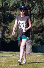 KRISTEN STEWART Out Walking with a Friend in Los Feliz 07/04/2023