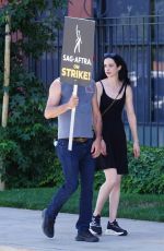 KRYSTEN RITTER at Sag-aftra and Wga Strike in Los Angeles 07/27/2023
