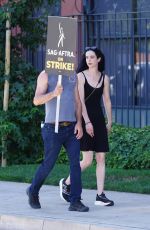 KRYSTEN RITTER at Sag-aftra and Wga Strike in Los Angeles 07/27/2023