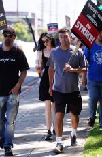 KRYSTEN RITTER at Sag-aftra and Wga Strike in Los Angeles 07/27/2023