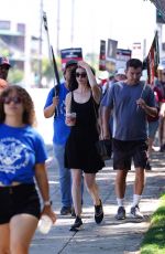 KRYSTEN RITTER at Sag-aftra and Wga Strike in Los Angeles 07/27/2023