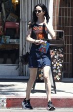 KRYSTEN RITTER in Denim Skirt Out in Los Angeles 07/28/2023