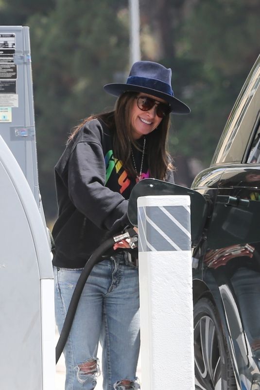 KYLE RICHARDS at a Gas Station in Los Angeles 07/07/2023