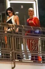 KYLIE JENNER and JORDYN WOODS at a Sushi Restaurant in Los Angeles 07/15/2023