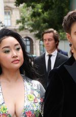 LANA CONDOR Arrives at Elie Saab Haute Couture Spring/Summer 23/24 Show at Paris Fashion Week 07/05/2022