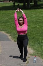 LAUREN GOODGER Workout at a Park in Essex 07/18/2023