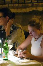 LEA SEYDOUX and DITAS VON TEESE Out for Dinner in Noto 07/20/2023