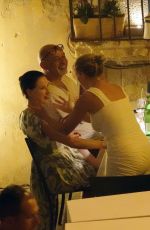 LEA SEYDOUX and DITAS VON TEESE Out for Dinner in Noto 07/20/2023