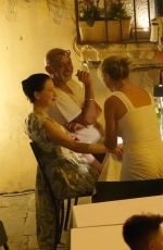 LEA SEYDOUX and DITAS VON TEESE Out for Dinner in Noto 07/20/2023