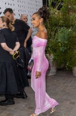 LEIGH-ANNE PINNOCK Arrives at British Vogue x Self-portrait Summer Party in London 07/13/2023
