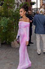 LEIGH-ANNE PINNOCK Arrives at British Vogue x Self-portrait Summer Party in London 07/13/2023