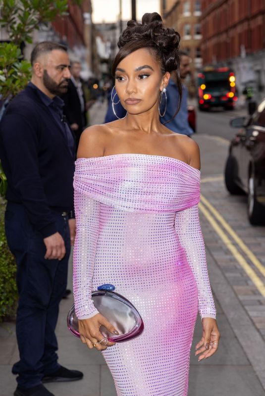 LEIGH-ANNE PINNOCK Arrives at British Vogue x Self-portrait Summer Party in London 07/13/2023