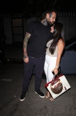 LENA THE PLUG and Adam22 Arriives at Catch Steak in West Hollywood 07/22/2023