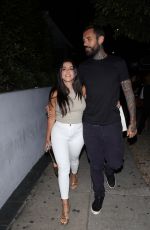 LENA THE PLUG and Adam22 Arriives at Catch Steak in West Hollywood 07/22/2023