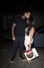 LENA THE PLUG and Adam22 Arriives at Catch Steak in West Hollywood 07/22/2023