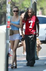LILY-ROSE DEPP and 070 SHAKEOut for Lunch at Crossroads in Los Angeles 07/29/2023