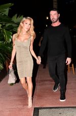 LISA HOCHSTEIN Arrives at Carbone in Miami 07/06/2023