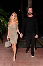LISA HOCHSTEIN Arrives at Carbone in Miami 07/06/2023