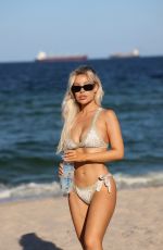 LISA OPIE and VICTORIA LARSON in Bikinis at a Beach in Fort Lauderdale 06/27/2023