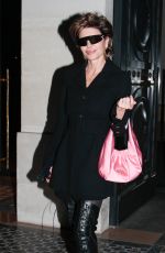 LISA RINNA Leaves Costes Restaurant in Paris 07/02/2023