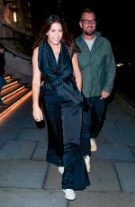 LISA SNOWDON Out for Dinner in London 07/14/2023
