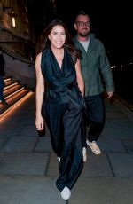 LISA SNOWDON Out for Dinner in London 07/14/2023