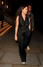 LISA SNOWDON Out for Dinner in London 07/14/2023