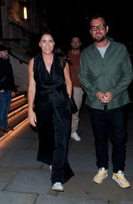LISA SNOWDON Out for Dinner in London 07/14/2023